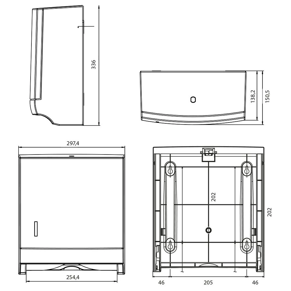 CWS ParadiseLine Faltpapierspender Paradise Stainless Steel Paper Slim 3 CWS ParadiseLine Faltpapierspender Paradise Stainless Steel Paper Slim – Bild 3
