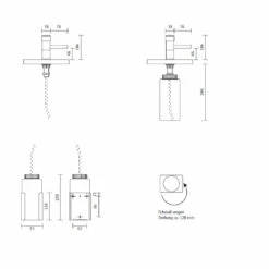 CWS Seifenspender Für Waschtischeinbau