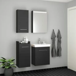 Dansani Mido Oberschrank Mit 1 Tür Und Griff In Chrom -KEUCO Verkauf hersteller dansani mido hoch und seitenschraenke 6449173