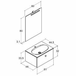 Dansani Play Möbelset Inkl. Spiegel Und Waschtischunterschrank Mit 1 Schublade, 61 Cm -KEUCO Verkauf hersteller dansani play moebel sets mit 3564575