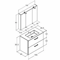 Dansani Play Möbelset Inkl. Spiegelschrank "E" Und Waschtischunterschrank Mit 2 Schubladen, 100,2 Cm 7 Dansani Play Möbelset Inkl. Spiegelschrank "E" Und Waschtischunterschrank Mit 2 Schubladen, 100,2 Cm -KEUCO Verkauf hersteller dansani play moebel sets mit 3678221