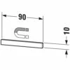 Duravit Magnetleiste Poliert 9 Cm