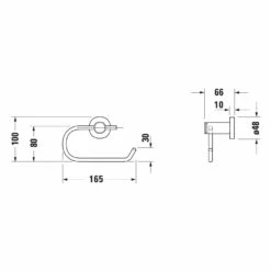 Duravit D-Code Papierrollenhalter -KEUCO Verkauf hersteller duravit code accessoires papierrollenhalter 10883633