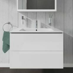 Duravit L-Cube Waschtischunterbau Wandhängend Mit 2 Auszügen 82 X 48,1 Cm