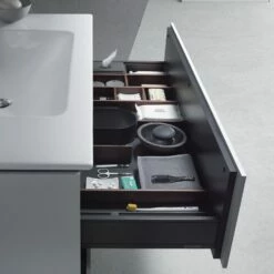 Duravit L-Cube Waschtischunterbau Wandhängend Mit 2 Auszügen, 102 X 48,1 Cm -KEUCO Verkauf hersteller duravit cube badmoebel waschtischunterschraenke waschtischunterbau 5840914