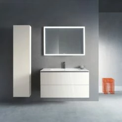 Duravit L-Cube Waschtischunterbau Wandhängend Mit 2 Auszügen, 102 X 48,1 Cm -KEUCO Verkauf hersteller duravit cube badmoebel waschtischunterschraenke waschtischunterbau 8597017
