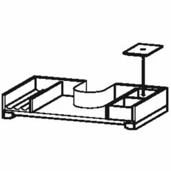 Duravit L-Cube Einrichtungssystem Für Schubkasten Mit Siphonausschnitt 62 Cm