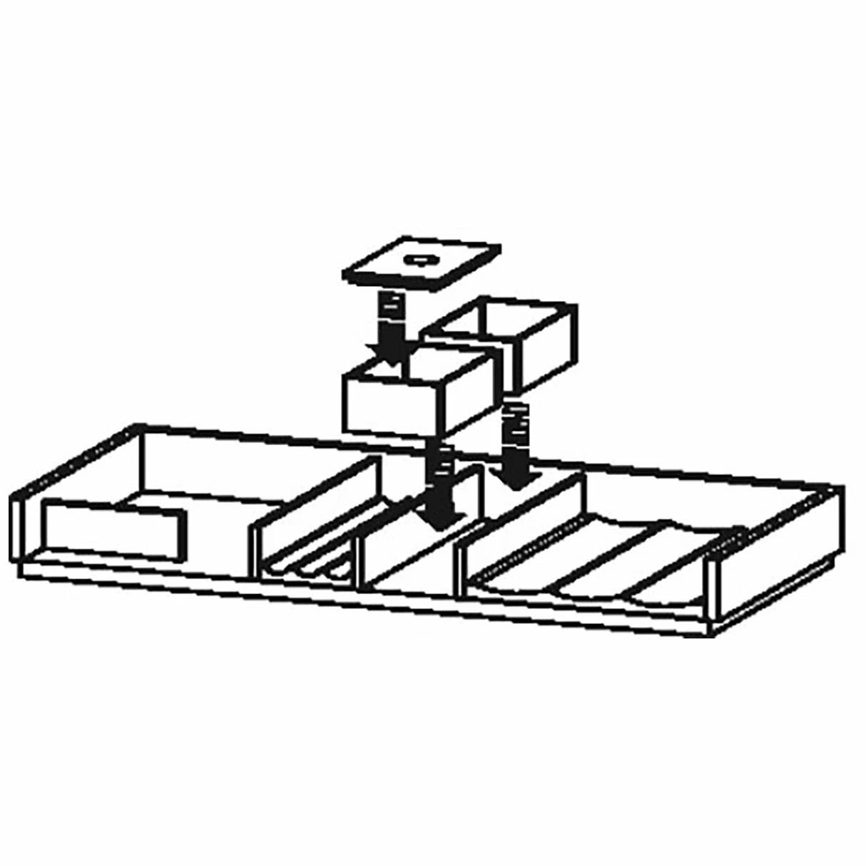 Duravit L-Cube Einrichtungssystem Für Schubkasten Ohne Siphonausschnitt 82 Cm 2 Duravit L-Cube Einrichtungssystem Für Schubkasten Ohne Siphonausschnitt 82 Cm – Bild 2