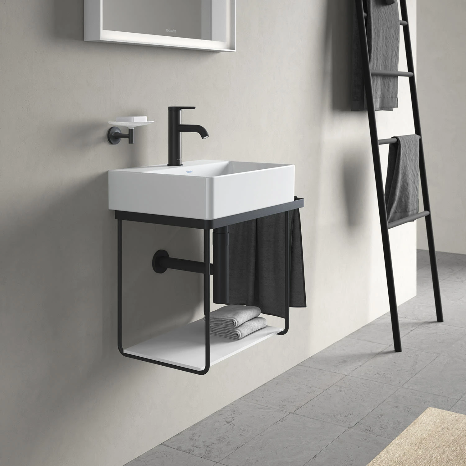 Duravit DuraSquare Metallkonsole, Wandhängend 51,6 X 33,3 Cm 1 Duravit DuraSquare Metallkonsole, Wandhängend 51,6 X 33,3 Cm