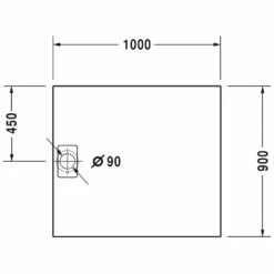Duravit Stonetto Duschwanne Rechteck 100 X 90 Cm -KEUCO Verkauf hersteller duravit duschwannen stonetto rechteck 100 1248209