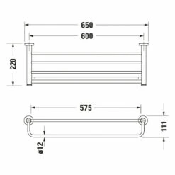 Duravit D-Code Handtuchablage -KEUCO Verkauf hersteller duravit serie code accessoires handtuchablage 10881662