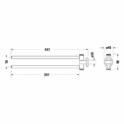 Duravit D-Code Handtuchhalter -KEUCO Verkauf hersteller duravit serie code accessoires handtuchhalter 10877009