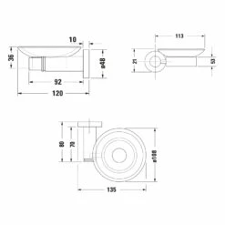 Duravit D-Code Seifenschale Rechts -KEUCO Verkauf hersteller duravit serie code accessoires seifenschale 10875212