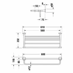 Duravit Starck T Handtuchablage -KEUCO Verkauf hersteller duravit starck handtuchablage 2586124
