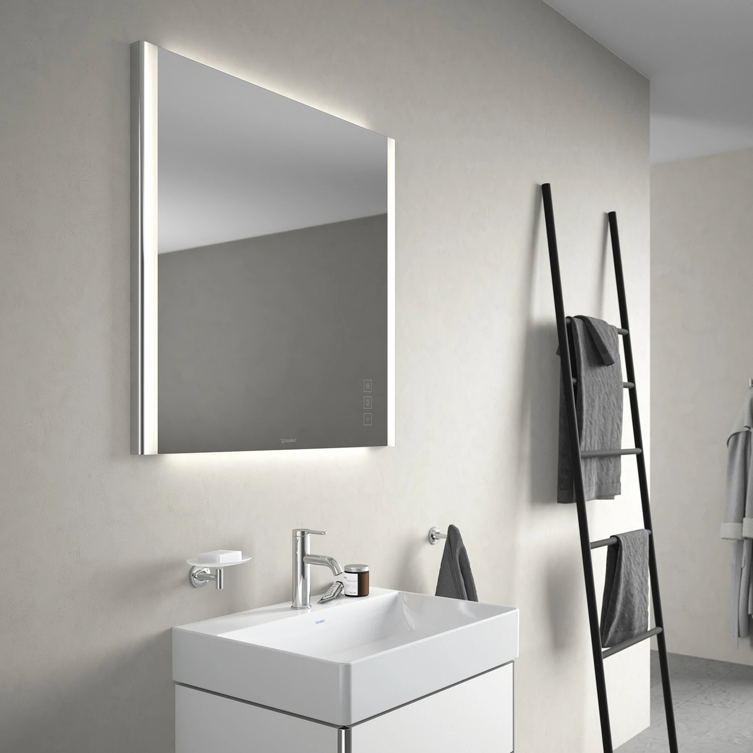 Duravit XSquare Spiegel Mit Beleuchtung 130 Cm 3 Duravit XSquare Spiegel Mit Beleuchtung 130 Cm – Bild 3