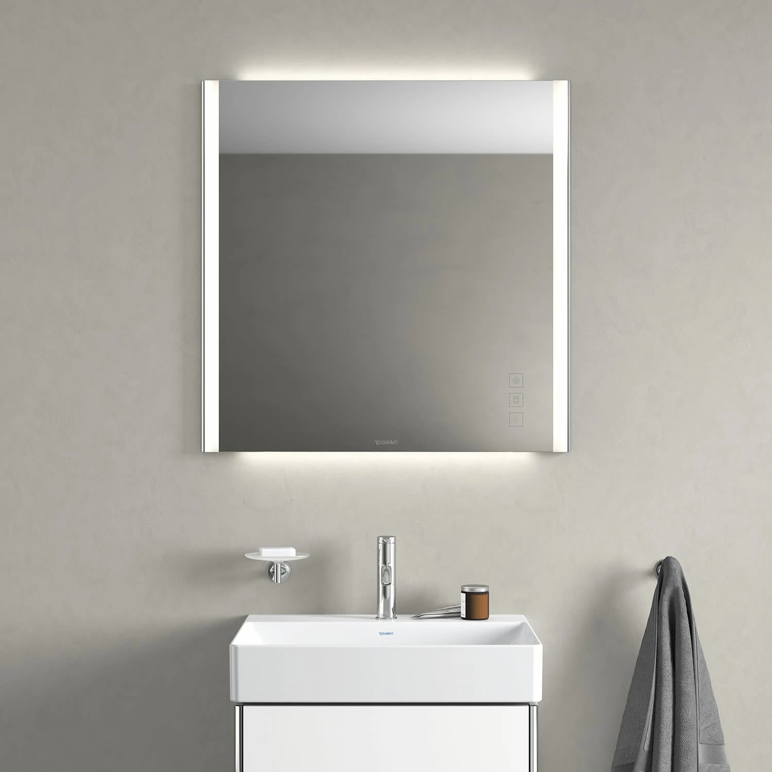 Duravit XSquare Spiegel Mit Beleuchtung 130 Cm 5 Duravit XSquare Spiegel Mit Beleuchtung 130 Cm – Bild 5