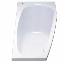 DUSCHOLUX Piccolo 164 Kleinraum Badewanne Einbau Ecke Rechts