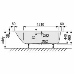 DUSCHOLUX Piccolo Sky 181 Kleinraum Badewanne Einbau Ecke Rechts 175 X 80 -KEUCO Verkauf hersteller duscholux badewannen raumsparwannen piccolo sky 559294