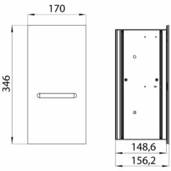 Emco Asis Module 2.0 WC-Papier-Module Unterputzmodell, Anschlag Rechts -KEUCO Verkauf hersteller emco asis module 2 wc 1030878