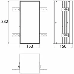 Emco Asis Module Plus WC-Modul - Unterputzmodell 15,4 X 33,2 Cm, Türanschlag Rechts