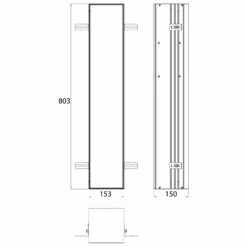 Emco Asis Module Plus WC-Modul - Unterputzmodell 15,4 X 80,3 Cm, Türanschlag Links 5 Emco Asis Module Plus WC-Modul - Unterputzmodell 15,4 X 80,3 Cm, Türanschlag Links -KEUCO Verkauf hersteller emco asis module plus wc 2955670