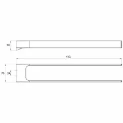 Emco Art Handtuchhalter 2-armig 44,3 Cm -KEUCO Verkauf hersteller emco bad accessoires serie art 1244116