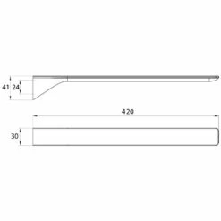 Emco Art Handtuchhalter, 1-armig 42 Cm
