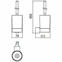 Emco Fino Toilettenbürstengarnitur