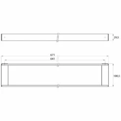 Emco Liaison Neu Reling 67,1 Cm -KEUCO Verkauf hersteller emco bad accessoires serie liaison 1617420