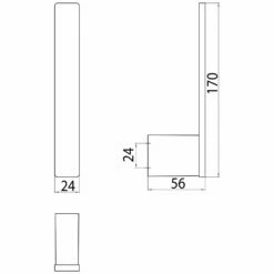 Emco Loft Black Reservepapierhalter Senkrecht -KEUCO Verkauf hersteller emco bad accessoires serie loft 5503042