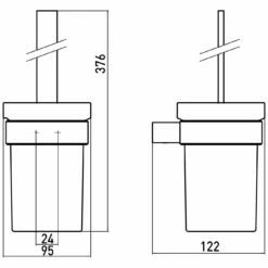 Emco Loft Black Toilettenbürstengarnitur Für Wandmontage -KEUCO Verkauf hersteller emco bad accessoires serie loft 5503048