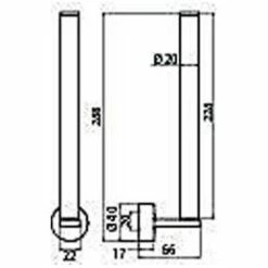 Emco Rondo 2 Reservepapierhalter Doppelt