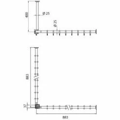 Emco System 2 Duschvorhang-Set 90 Cm