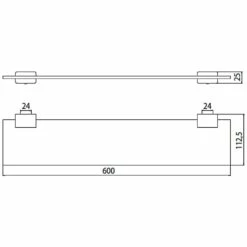 Emco System 2 Kristallglasablage 60 Cm