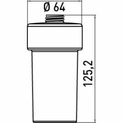 Emco Ersatz-Seifenspenderglas