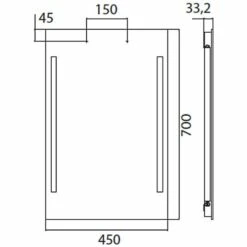 Emco Lichtspiegel Premium 45 Cm