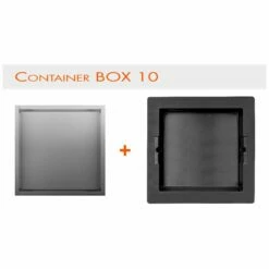 ESS Container Box 10 Wandnische 30 X 30 X 10 Cm Rahmen Gebürstet
