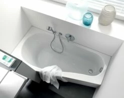 Geberit Renova Fünfeckbadewanne, Links