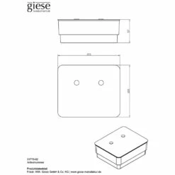 Giese Von Der Rolle WC Uno/Duo Glasbehälter Für Feuchtpapier, Standmodell