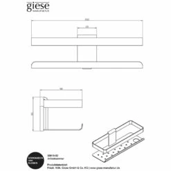 Giese Duschkorb Newport Mit Halter Für Rasierer -KEUCO Verkauf hersteller giese duschkoerbe duschkorb newport halter 1290431