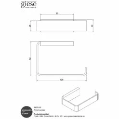 Giese Gifix Tono Papierhalter -KEUCO Verkauf hersteller giese gifix tono papierhalter 3749216