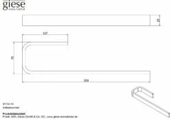 Giese Handtuchhalter Starre Ausführung 30 Cm -KEUCO Verkauf hersteller giese handtuchhalter moebel und wand 10775924