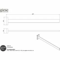 Giese Handtuchhalter 41 Cm