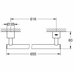 GROHE Atrio Neu Badetuchhalter