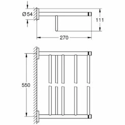 GROHE Essentials Multi-Badetuchhalter
