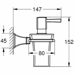 GROHE Grandera Halter Mit Keramik-Seifenspender