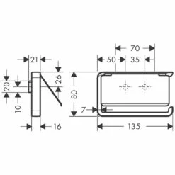 AXOR Universal Papierrollenhalter