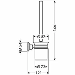 AXOR Montreux WC-Bürstenhalter Mit Bürste