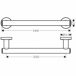 Hansgrohe Logis Universal Haltestange