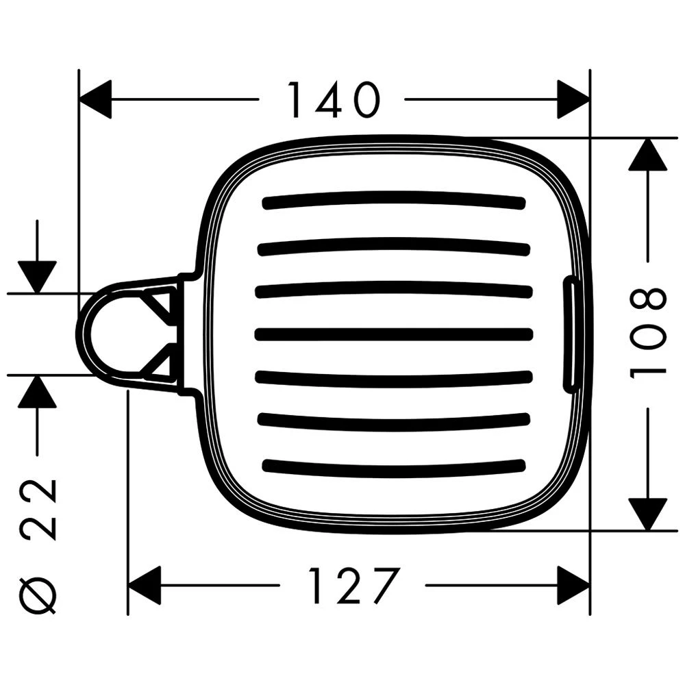 Hansgrohe Casetta SoftCube Seifenschale 1 Hansgrohe Casetta SoftCube Seifenschale